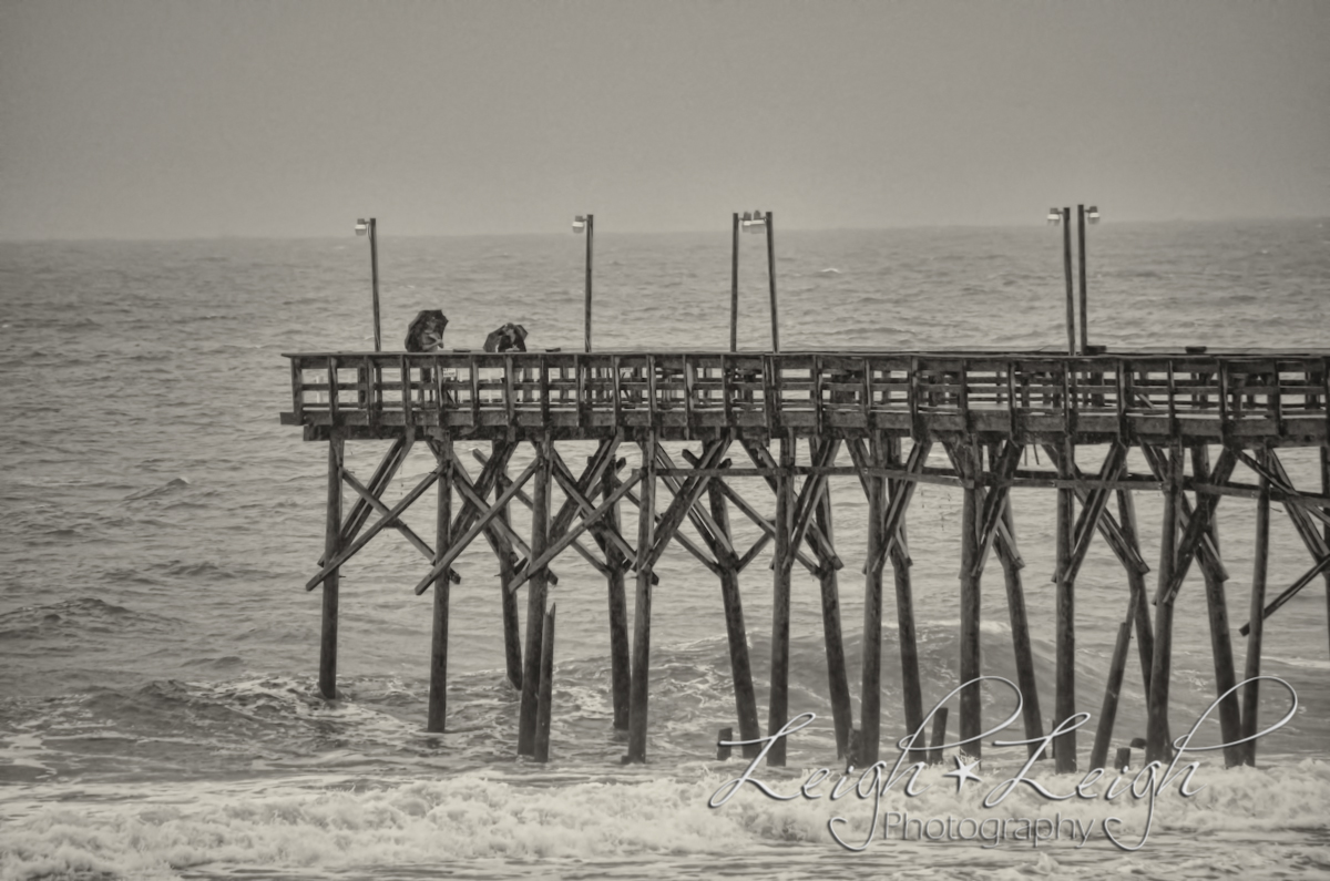 pier in hurricane 