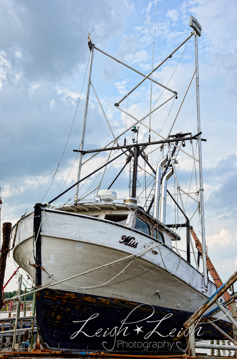 docked fishing boad