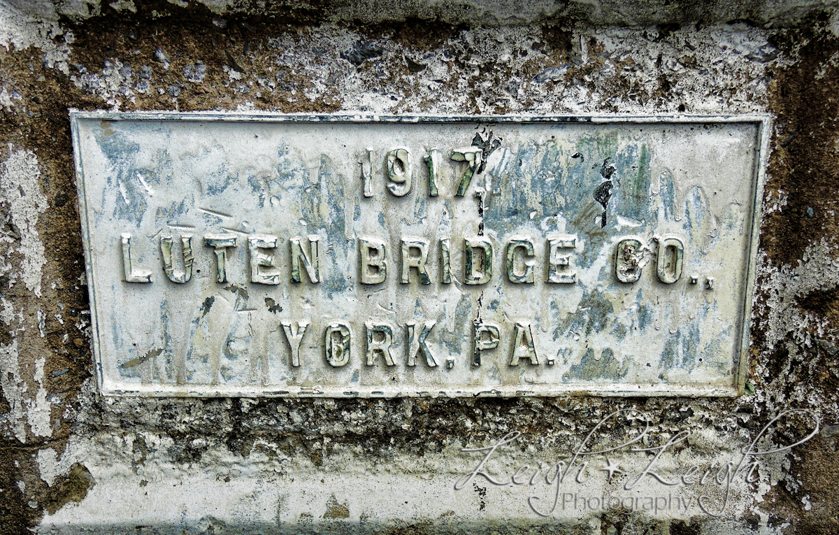 sign/marker on bridge