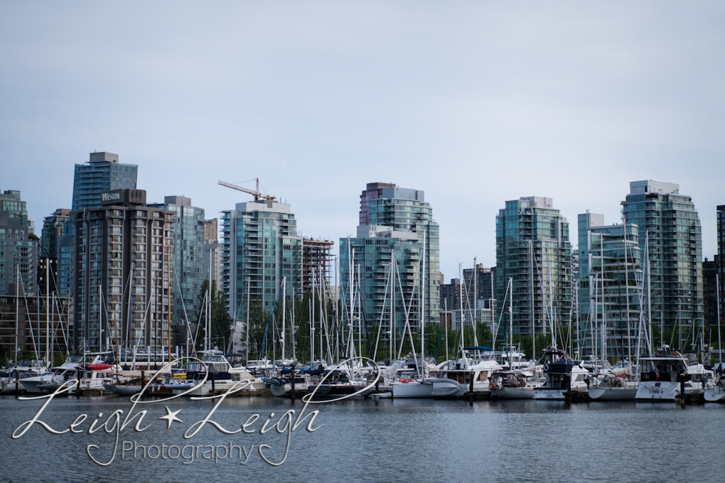 city buildings and sailboats in Vancouver