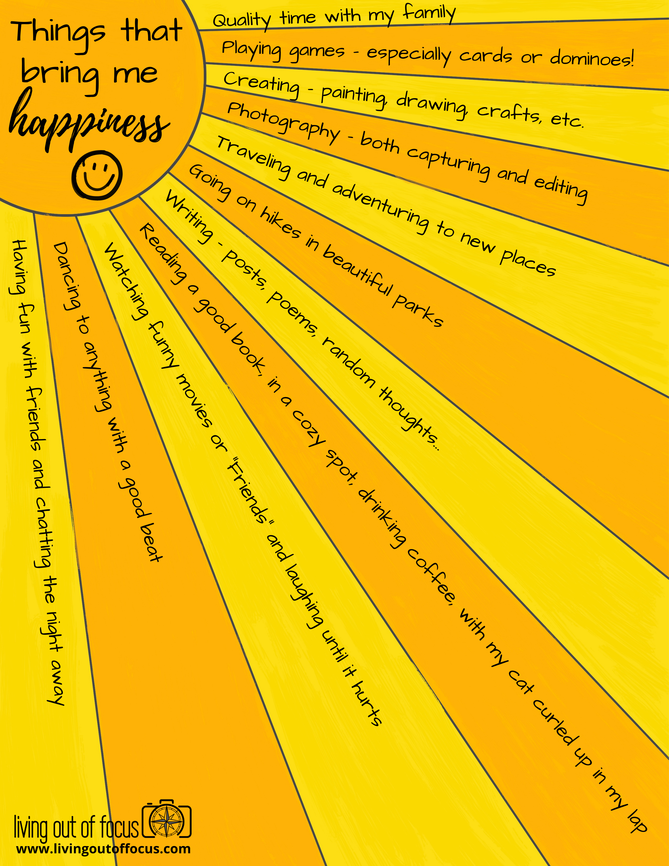 things that bring me happiness worksheet