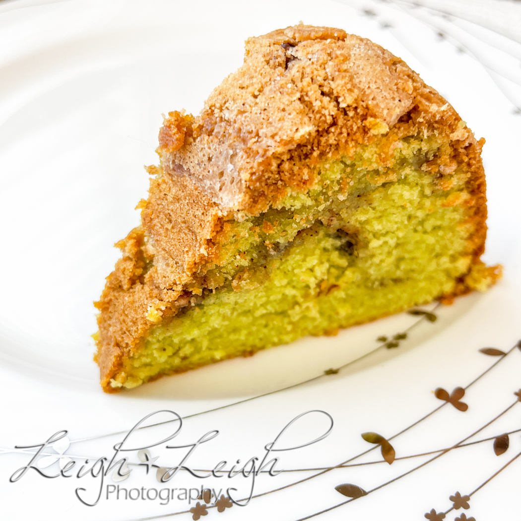 Slice of Pistachio Nut Cake