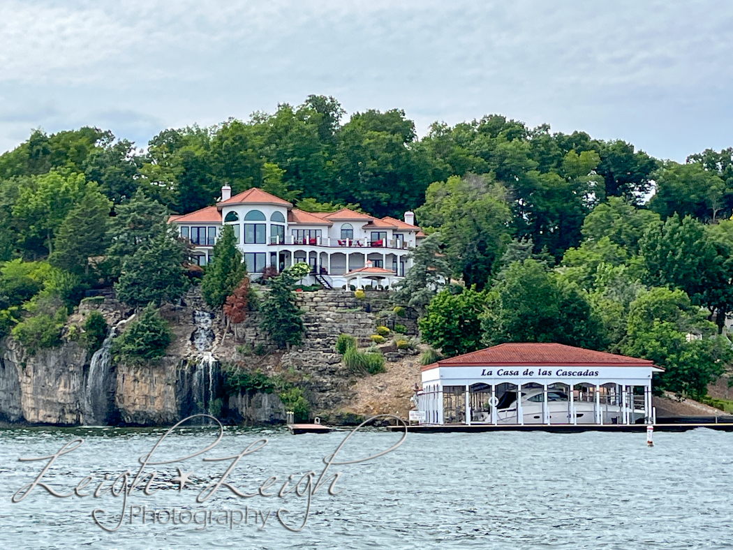 mansion on lake