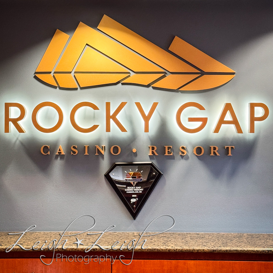 Rocky Gap sign and 4 diamond plaque 