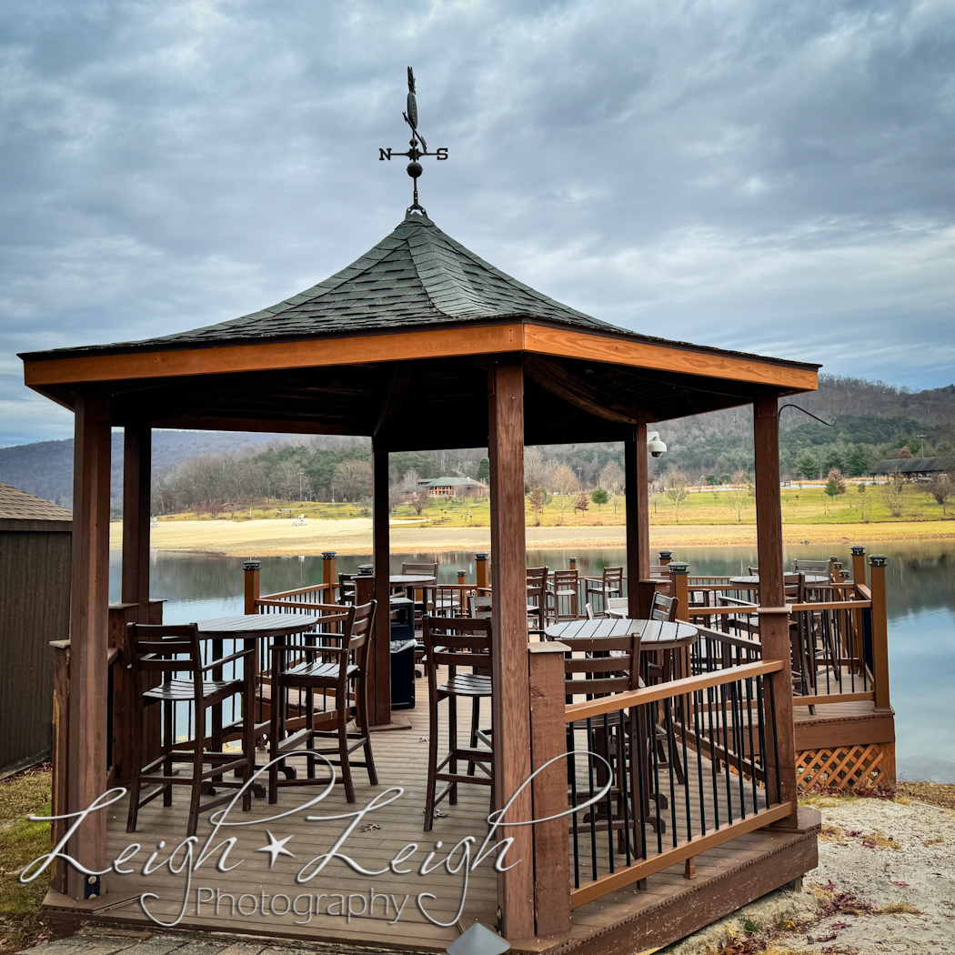 gazebo on lake