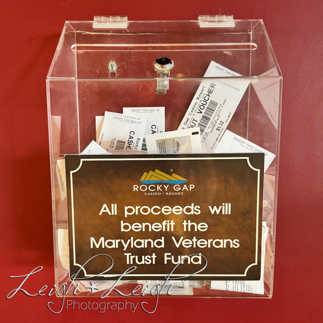 donation box for Veterans 