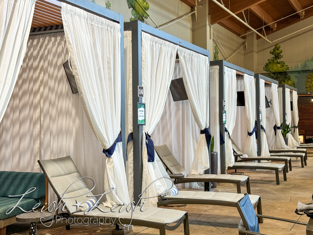 private cabanas at Wiley’s Waterpark  