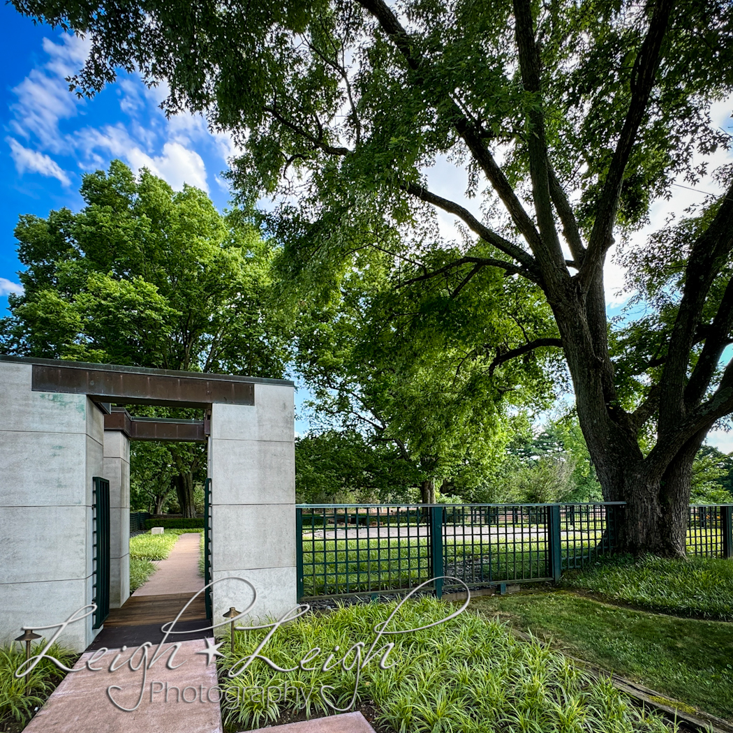 Cathedral Labyrinth garden entrance, New Harmony, IN