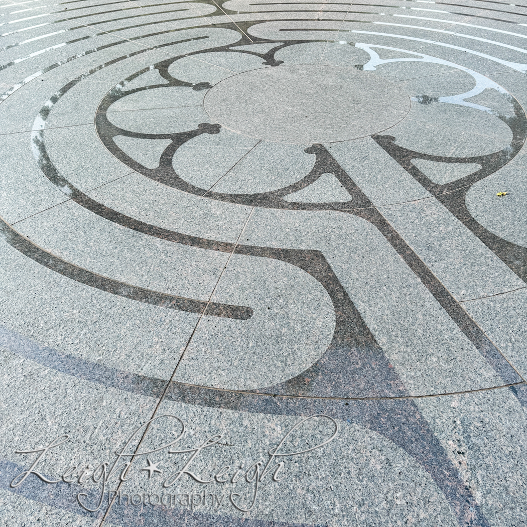 stone labyrinth at Cathedral Labyrinth, New Harmony, IN